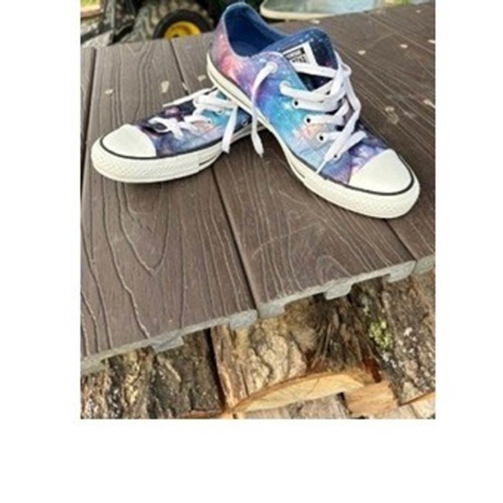 Converse Chuck Taylor All Star Galaxy Print Low Top Sneakers Mens 7 Womens 9
